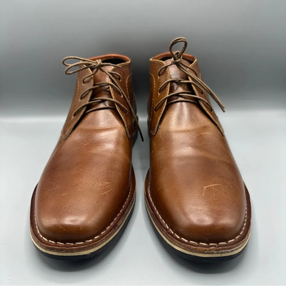 Steve Madden Harken1 247 Chukka Leather Boots Size 15 Brown